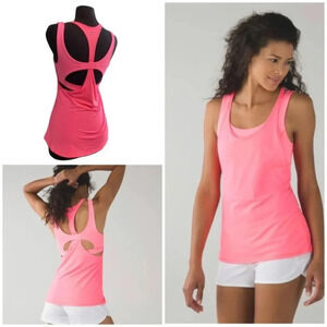 Lululemon All Sport Support Tank Flash Light Sz 6